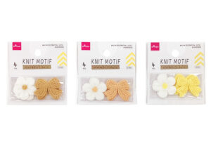 ニットモチーフ（キュート、４個） ダイソー(DAISO)