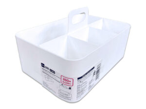 積み重ね収納ボックス（取手付、ホワイト） ダイソー(DAISO)