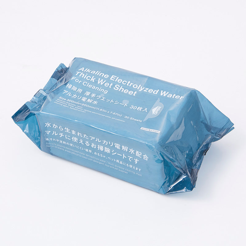 掃除用厚手ウエットシート ３０枚入 アルカリ電解水 ダイソー(DAISO)
