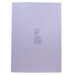 カラーノート（Ａ５、方眼５ｍｍ、４０枚、フラワー、パープル） ダイソー(DAISO)
