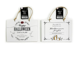 ハロウィン木製プレート（モノトーン） ダイソー(DAISO)