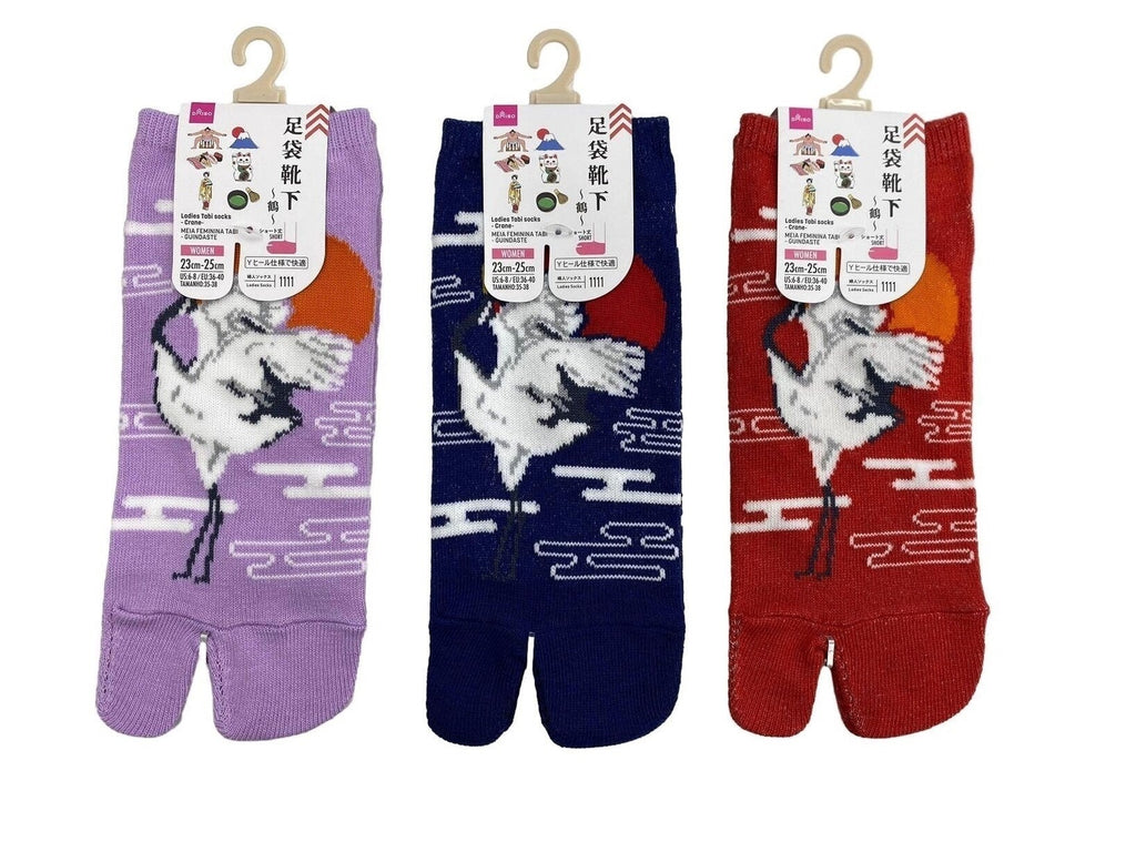 レディース足袋ソックス（鶴） ダイソー(DAISO)