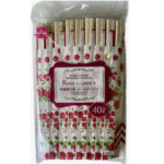 割り箸（花柄、ローズガーデン、４０膳） ダイソー(DAISO)