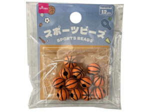 スポーツボールビーズ（バスケットボール、約１１ｍｍ、１２個） ダイソー(DAISO)