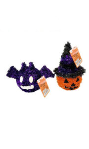 ハロウィンキラキラ置物（コウモリ、カボチャ） ダイソー(DAISO)