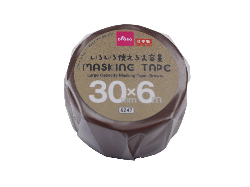 大容量マスキングテープ（茶色） ダイソー(DAISO)