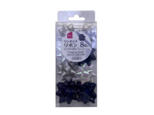 ワンタッチリボン（Ｍ、８個、青） ダイソー(DAISO)