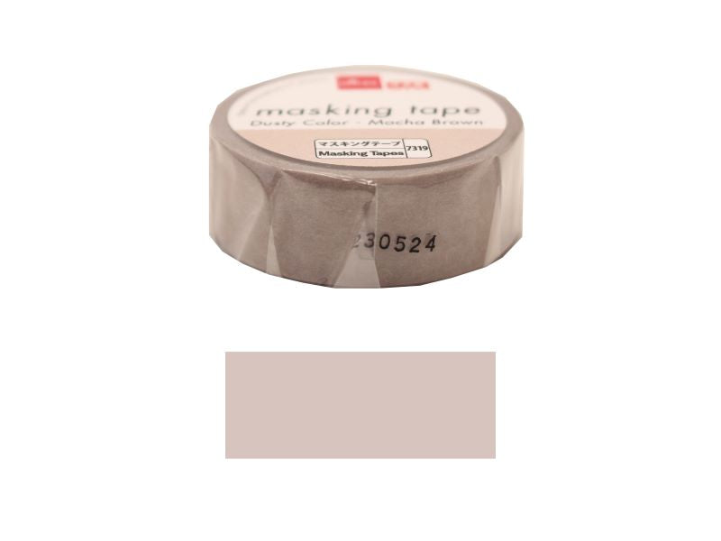 マスキングテープ（ｄｕｓｔｙ ｃｏｌｏｒ、モカブラウン） ダイソー(DAISO)