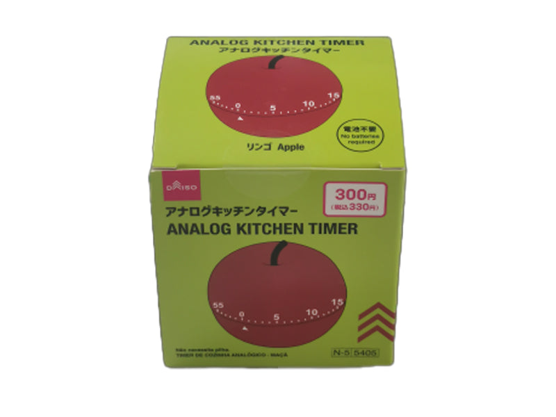 アナログキッチンタイマー（リンゴ） ダイソー(DAISO)
