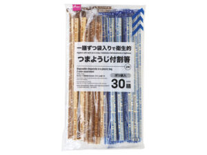 ポリ袋入割箸（２色アソート、３０膳） ダイソー(DAISO)