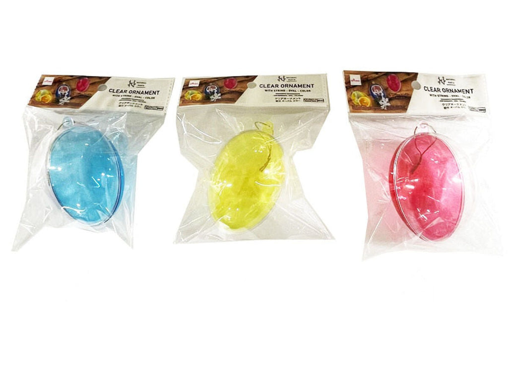 クリアオーナメント（紐付、オーバル、カラー） ダイソー(DAISO)