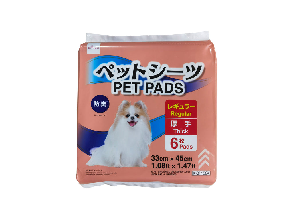 厚手ペットシーツ（防臭、レギュラー、６枚） ダイソー(DAISO)