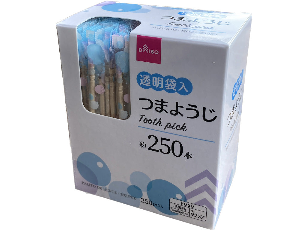 つまようじ（透明袋入、２５０本） ダイソー(DAISO)