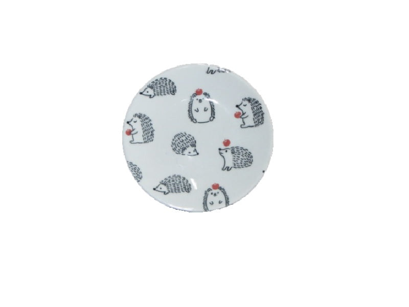 皿（はりねずみ、黒） ダイソー(DAISO)