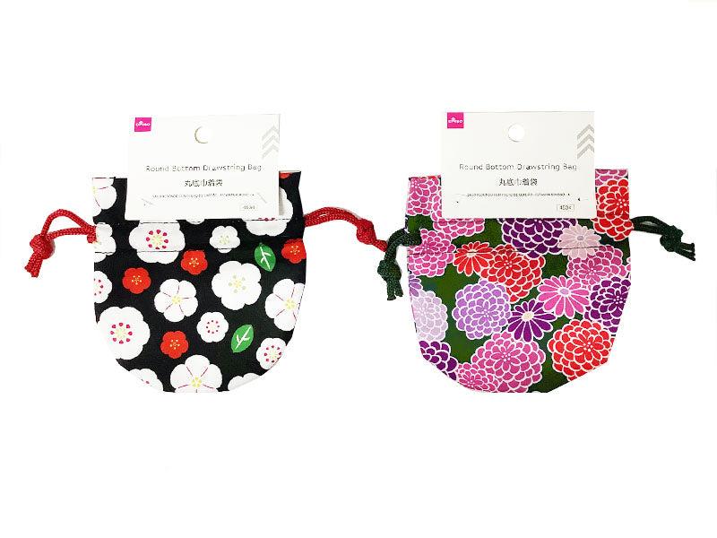 丸底巾着袋（着物柄、Ａ） ダイソー(DAISO)