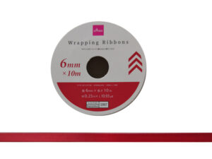 サテンリボン（レッド） ダイソー(DAISO)