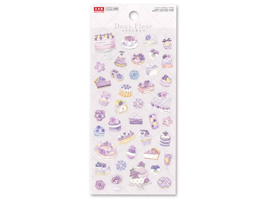 シール（ドゥーフルール、パープル） ダイソー(DAISO)