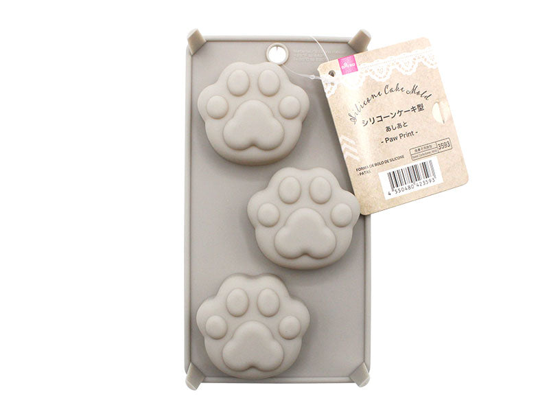 シリコーンケーキ型（あしあと） ダイソー(DAISO)