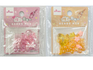 ビーズミックス（推しカラー、ピンク・オレンジ、２０個） ダイソー(DAISO)