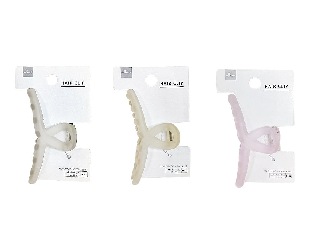 バンスクリップ（シンプル、マット） ダイソー(DAISO)