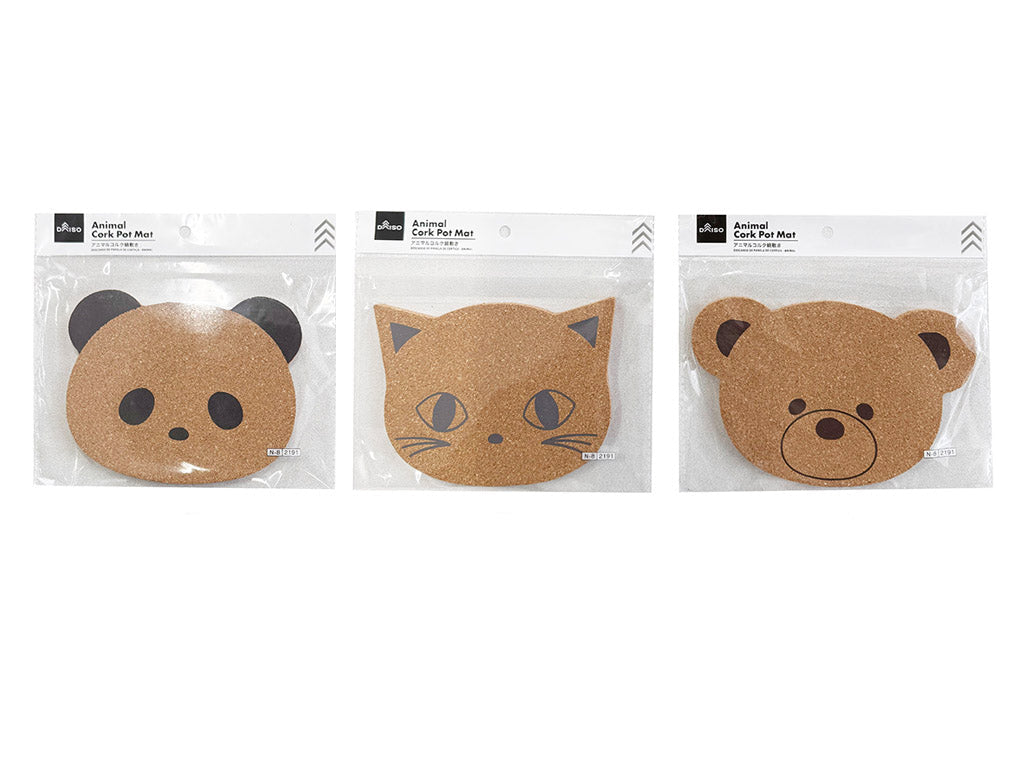 アニマルコルク鍋敷き ダイソー(DAISO)