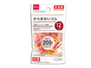 からまないゴム（Ｓ、カラー、２００個、抗菌） ダイソー(DAISO)