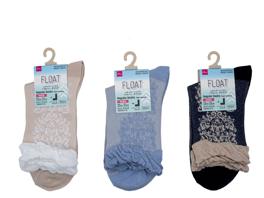 レギュラーソックス（フロート、ダマスク） ダイソー(DAISO)