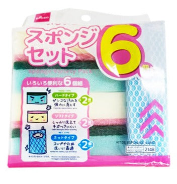 いろいろスポンジセット（６個） ダイソー(DAISO)