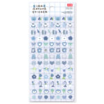 シール（いろまとめ、ブルー） ダイソー(DAISO)
