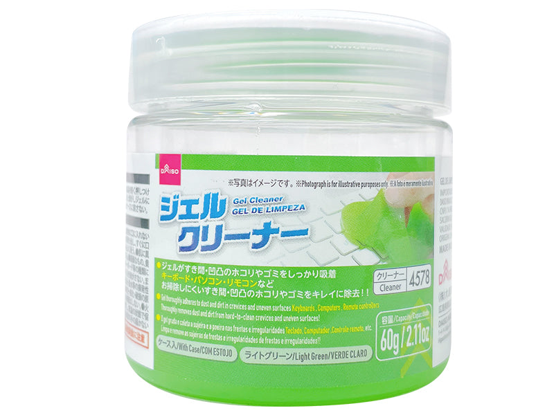 ジェルクリーナー（ケース入、ライトグリーン） ダイソー(DAISO)