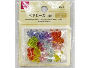 ベアビーズ（クリアカラー、ミックス、横穴、１５個） ダイソー(DAISO)
