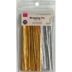 ラッピングタイ（ゴールドカラー＆シルバーカラー、３５０本） ダイソー(DAISO)