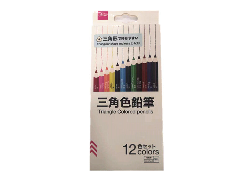 三角色鉛筆（１２色セット） ダイソー(DAISO)