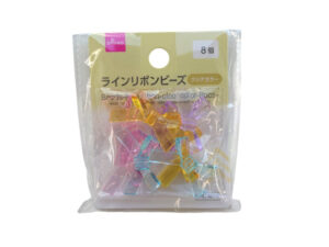 ビーズ（ラインリボン、クリアカラー、８個） ダイソー(DAISO)