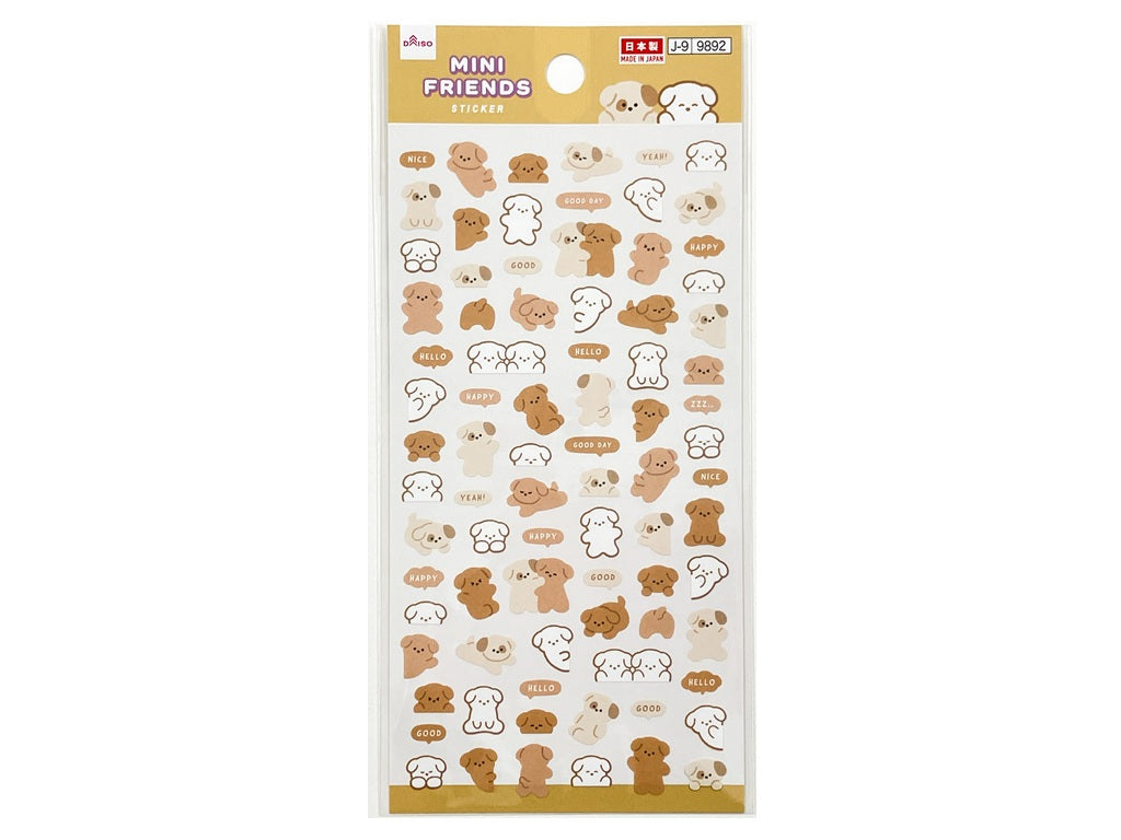 シール（ミニフレンズ、いぬ） ダイソー(DAISO)