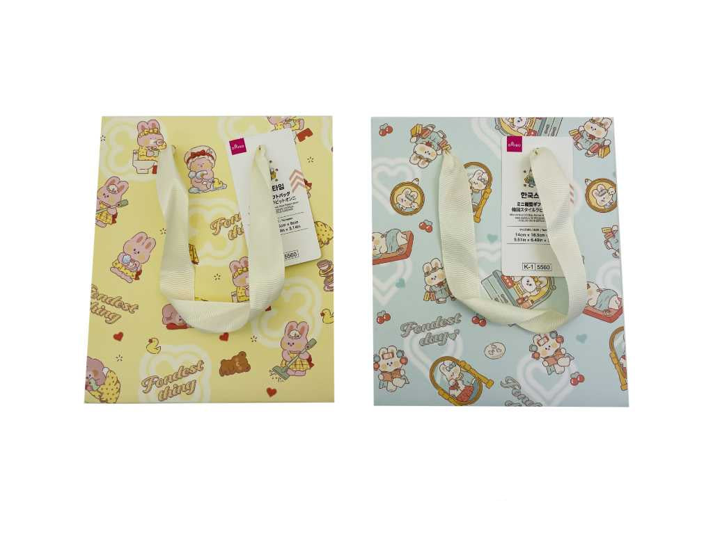 ミニ縦型ギフトバッグ（韓国スタイルラビットオンニ） ダイソー(DAISO)