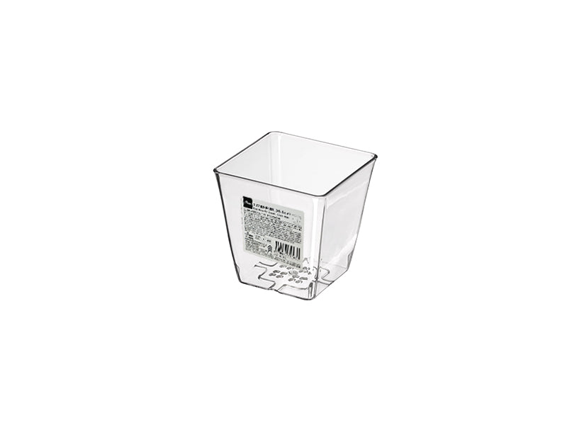 クリア植木鉢（四角）３号、９ｃｍ ダイソー(DAISO)