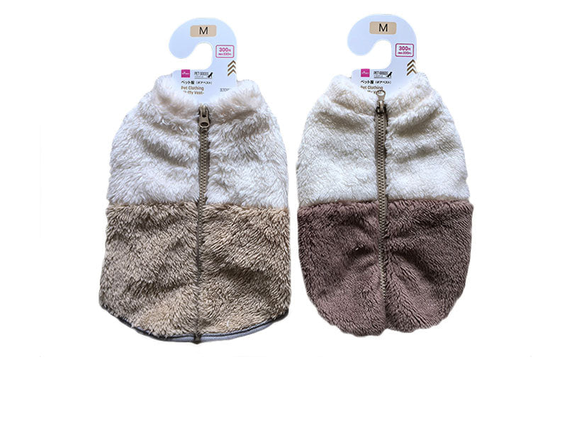 ペット服（ボアベスト、Ｍ） ダイソー(DAISO)