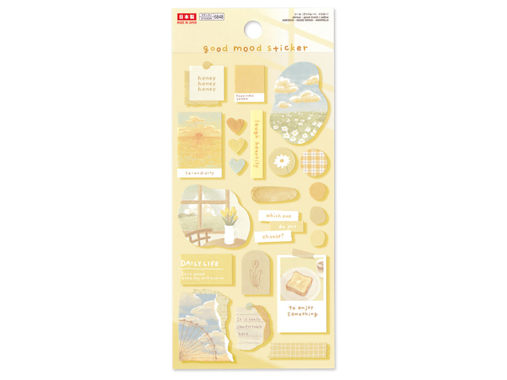 シール（グッドムード、イエロー） ダイソー(DAISO)