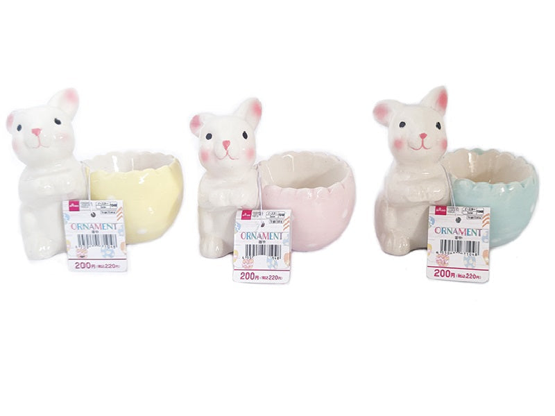 イースター陶器（兎とボウル） ダイソー(DAISO)
