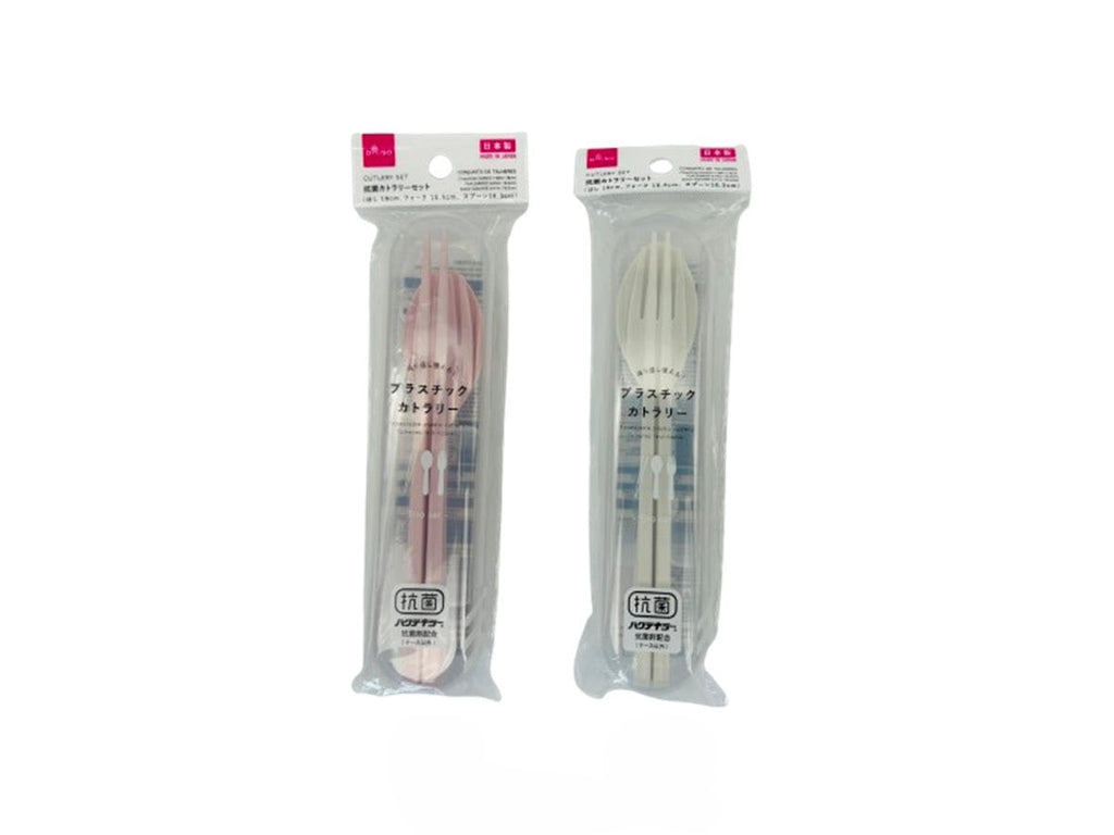 抗菌カトラリーセット（はし、フォーク、スプーン） ダイソー(DAISO)