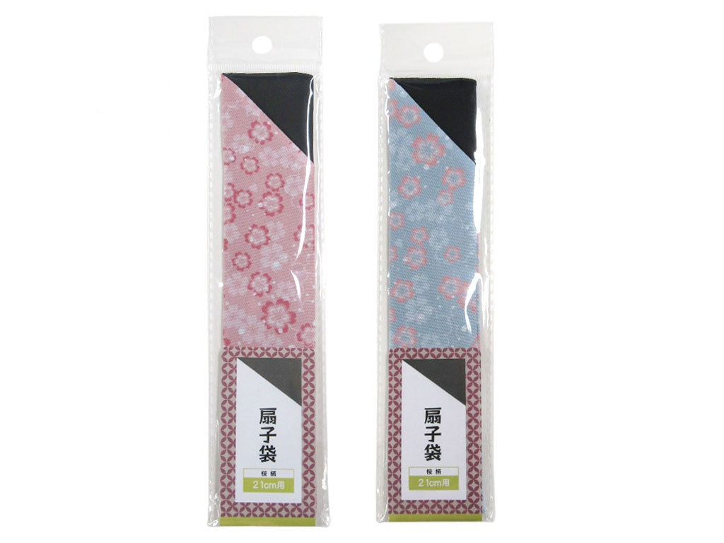 扇子袋 ２１ｃｍ扇子用（総柄） 桜柄 ダイソー(DAISO)