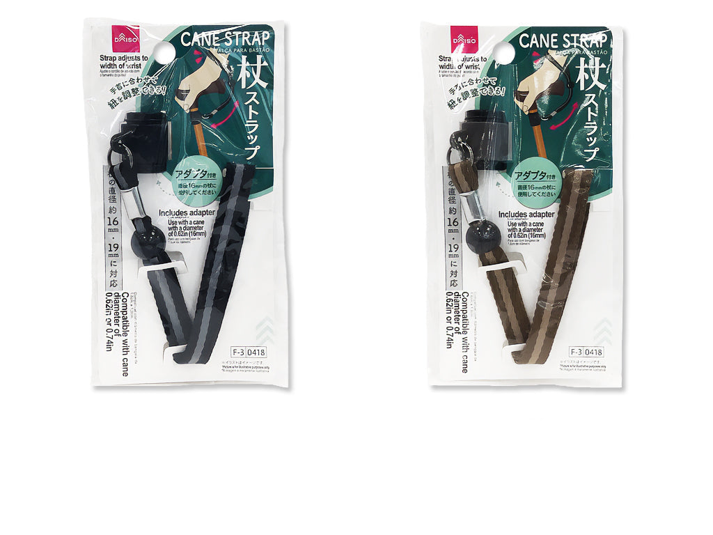 杖ストラップ（ストライプ柄） ダイソー(DAISO)