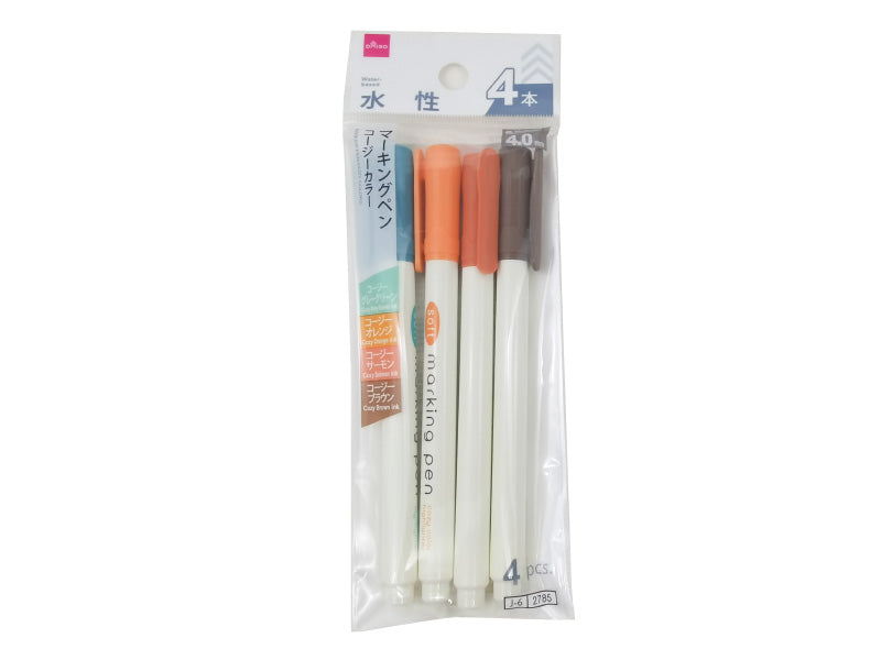 マーキングペン（コージーカラー、４本） ダイソー(DAISO)