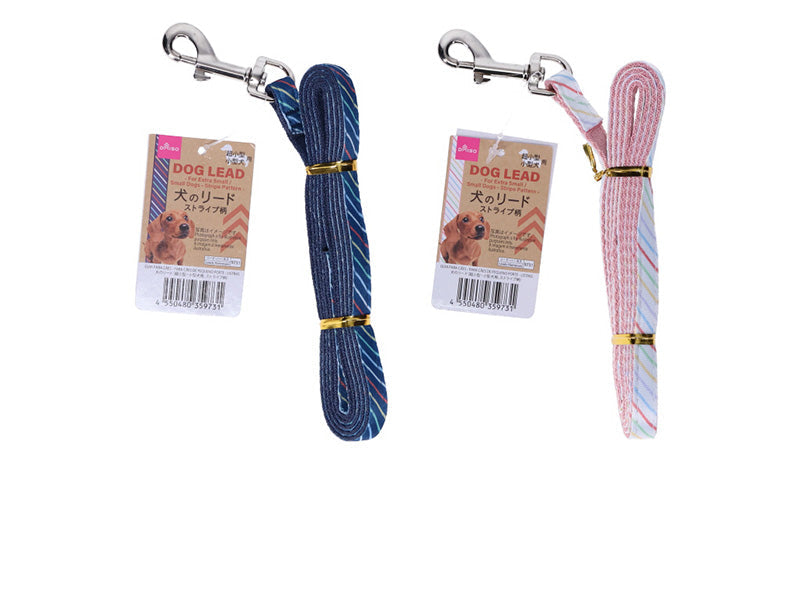 犬のリード（超小型・小型犬用、ストライプ柄） ダイソー(DAISO)