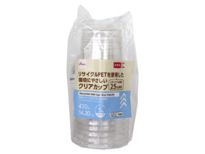 リサイクルＰＥＴ使用クリアカップ（５個） ダイソー(DAISO)