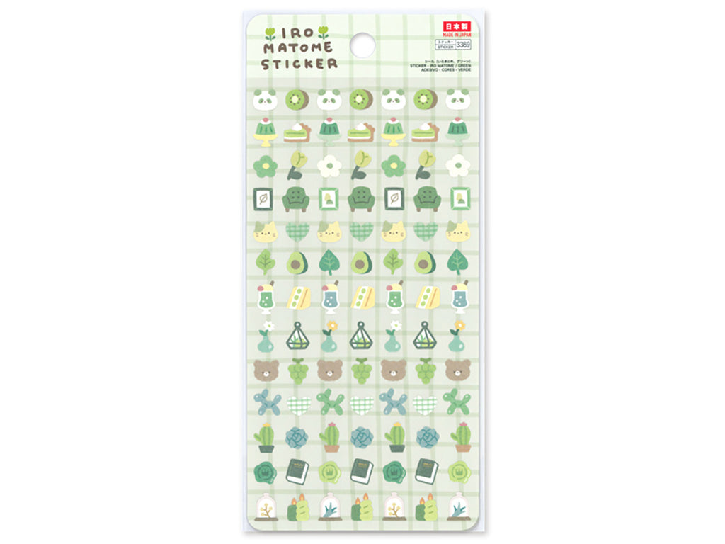 シール（いろまとめ、グリーン） ダイソー(DAISO)