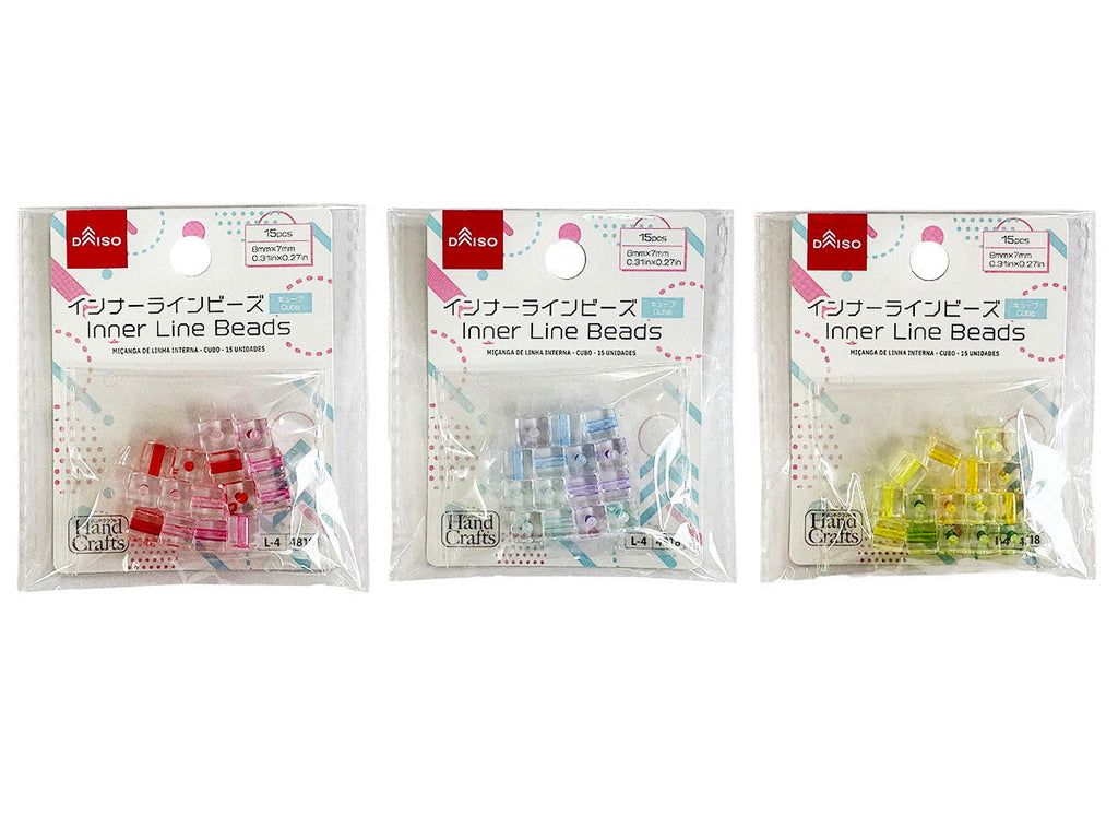 インナーラインビーズ（キューブ、１５個） ダイソー(DAISO)