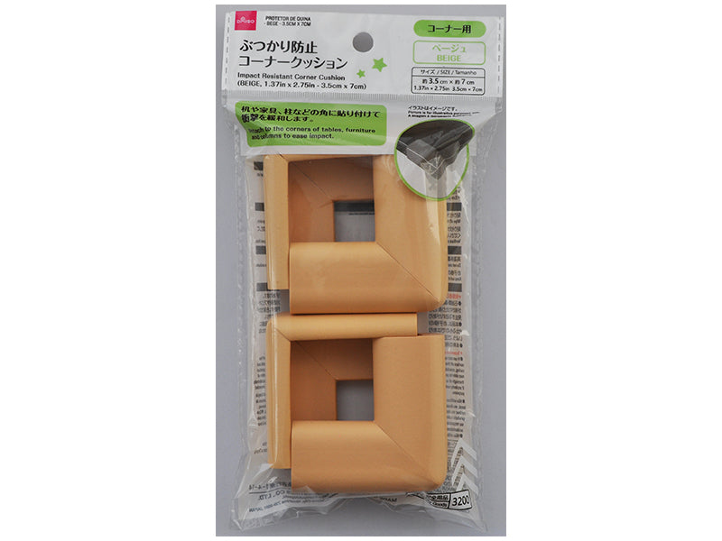 ぶつかり防止コーナークッション（ベージュ） ダイソー(DAISO)