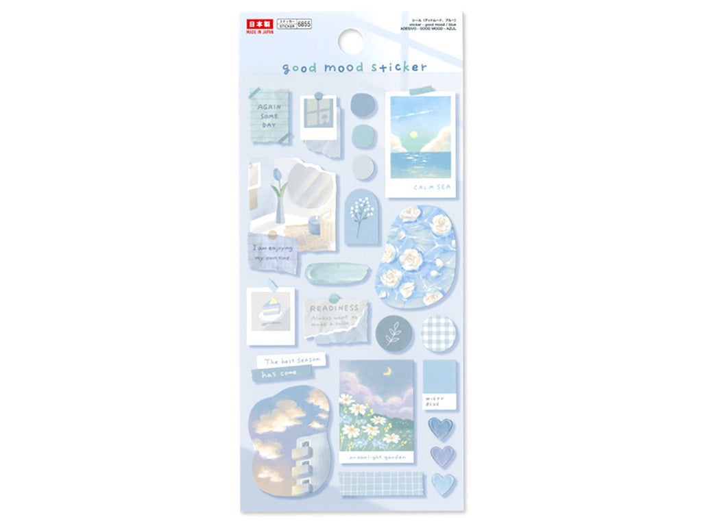 シール（グッドムード、ブルー） ダイソー(DAISO)